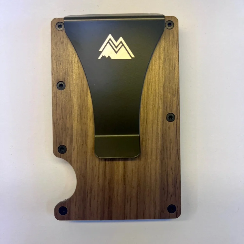 Mountain Voyage Slim Minimalist Men’s Wallet RFID Protection Wood